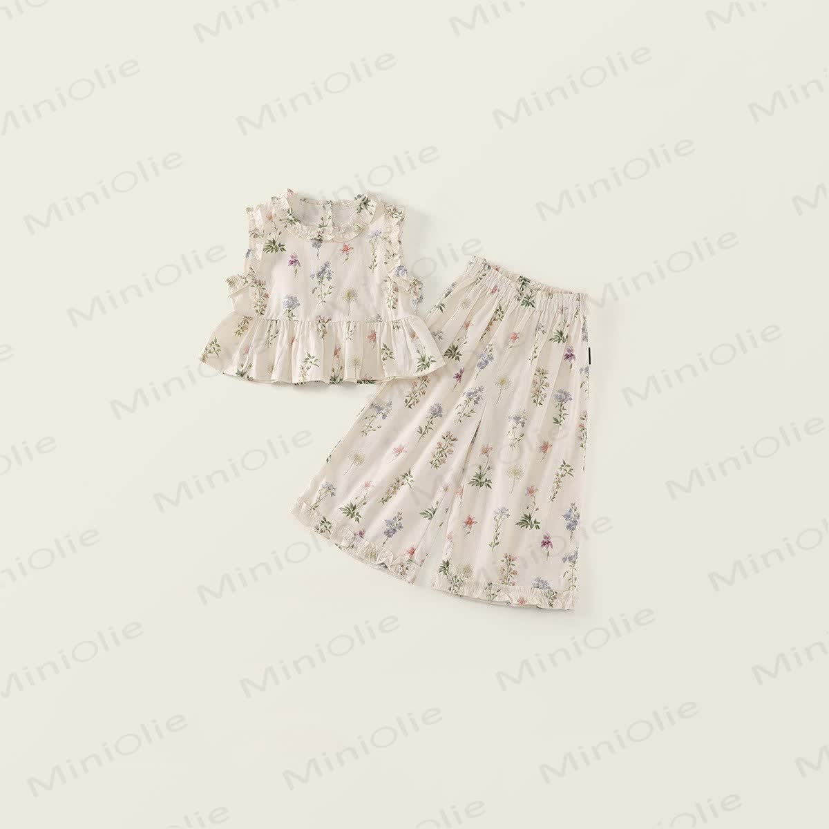 Mädchen Kleinkind - Set , ärmellos - Beige - 8-9J - image 1