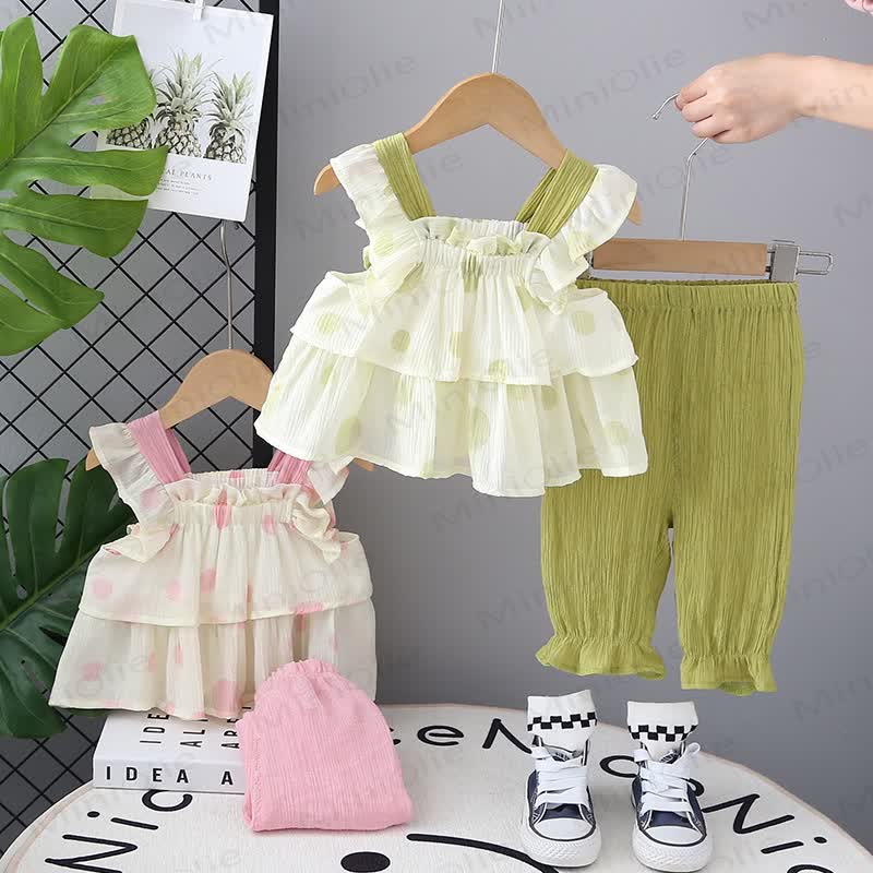 Ärmelloses Set mit Punkt für Baby und Kleinkind - image 1