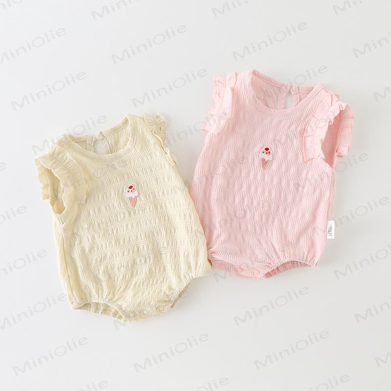 Baby Eiscreme Bodysuit mit Rüschenärmeln - image 2