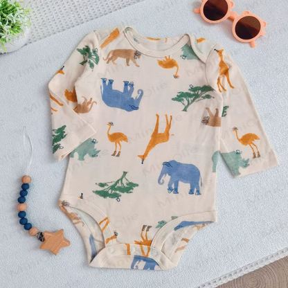 Baby Bodysuit mit Cartoon-Print und kurzen Ärmeln - image 6