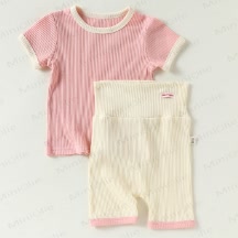 Set für Baby mit kurzen Ärmeln - Rosa - 2-3J - image 2