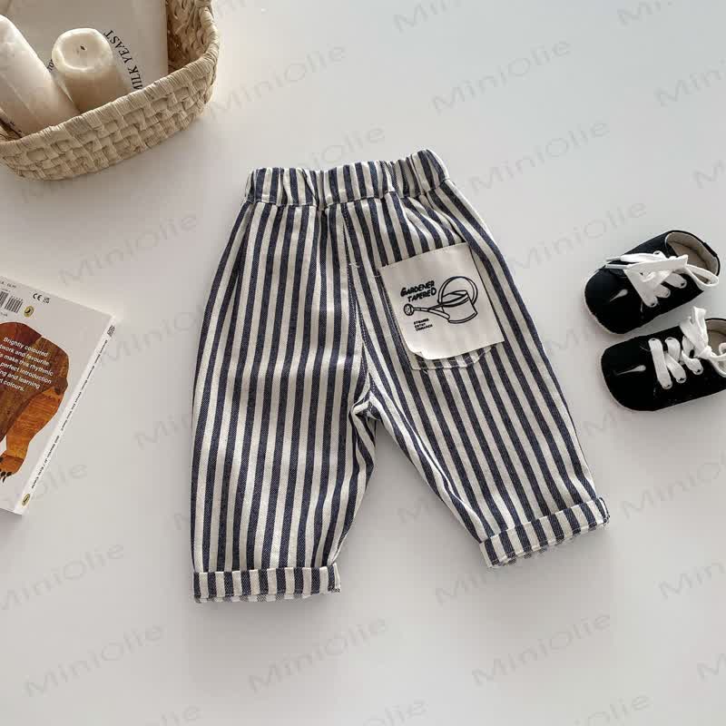 Kleinkind Baumwoll- Hose - Schwarz - 4-5J - image 4