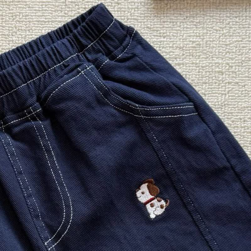 Hose für Kleinkind-Jungen) mit Hundestickerei - image 6