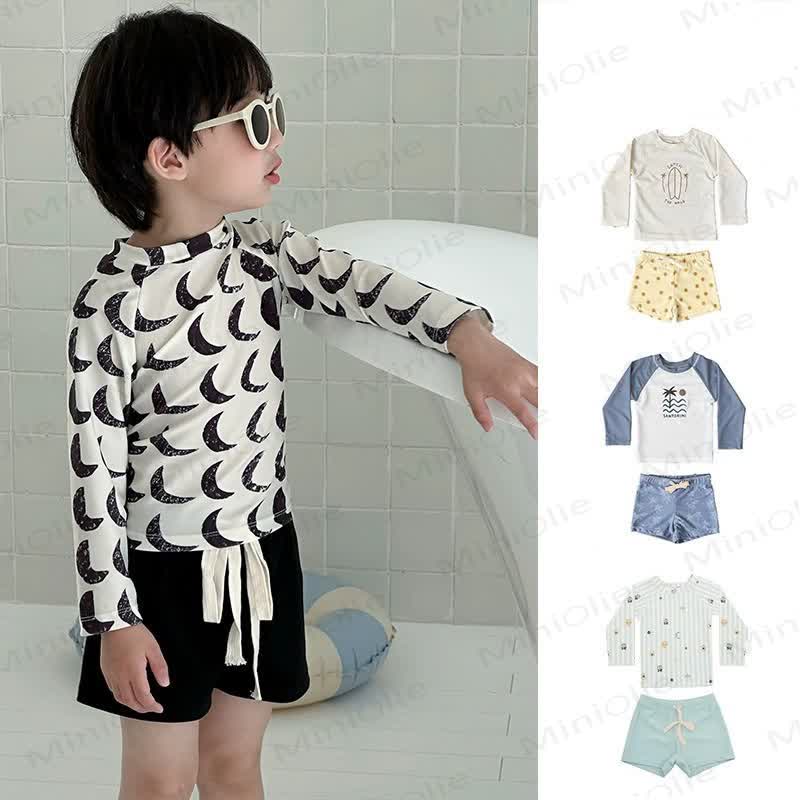 Sonnenschutz- Bademode Set für Kleinkind-Jungen (2-teilig) mit Schwimmen - image 1