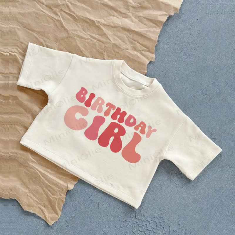 GEBURTSTAGS-CIRL Baby Weißes Slogan -Freizeit-T-Shirt - Weiß - 2-3J - image 1