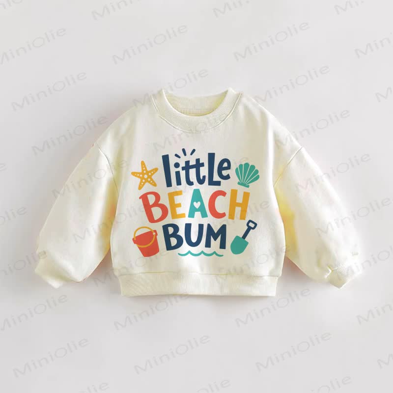 LITTLE BEACH BUM Baby Kleinkind Sweatshirt - Creme - 3-5J - image 1
