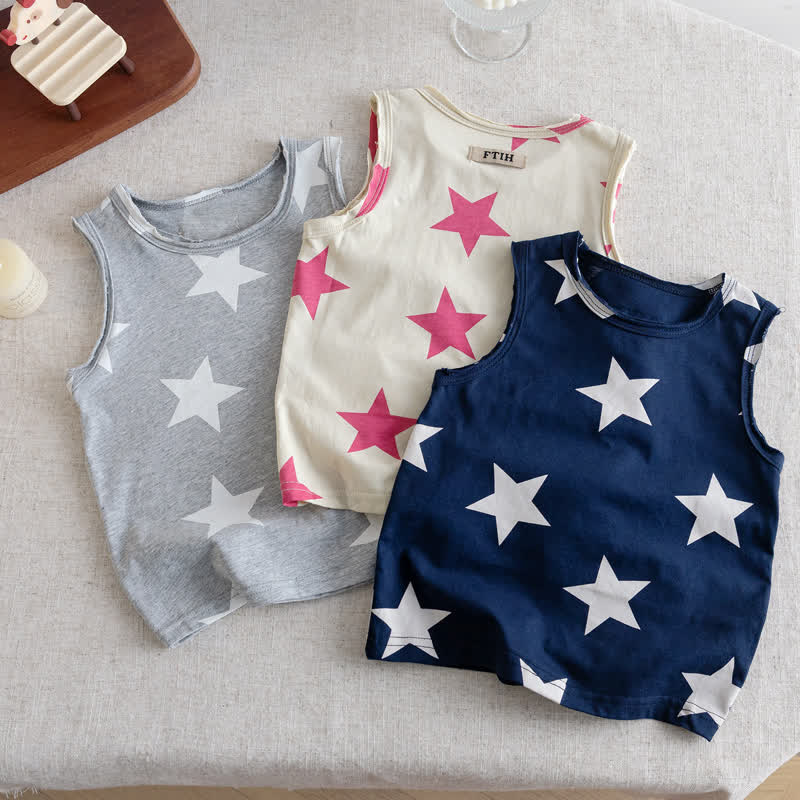 Ärmelloses Tanktop mit Sternenmuster für Baby - image 1