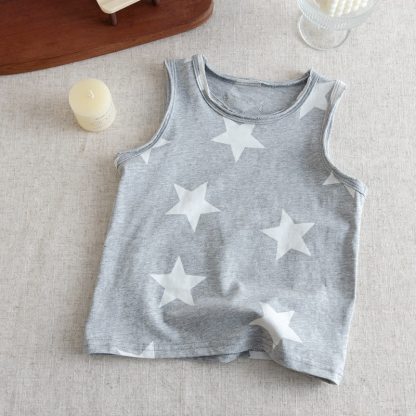 Ärmelloses Tanktop mit Sternenmuster für Baby - Grau - 6-7J - image 4