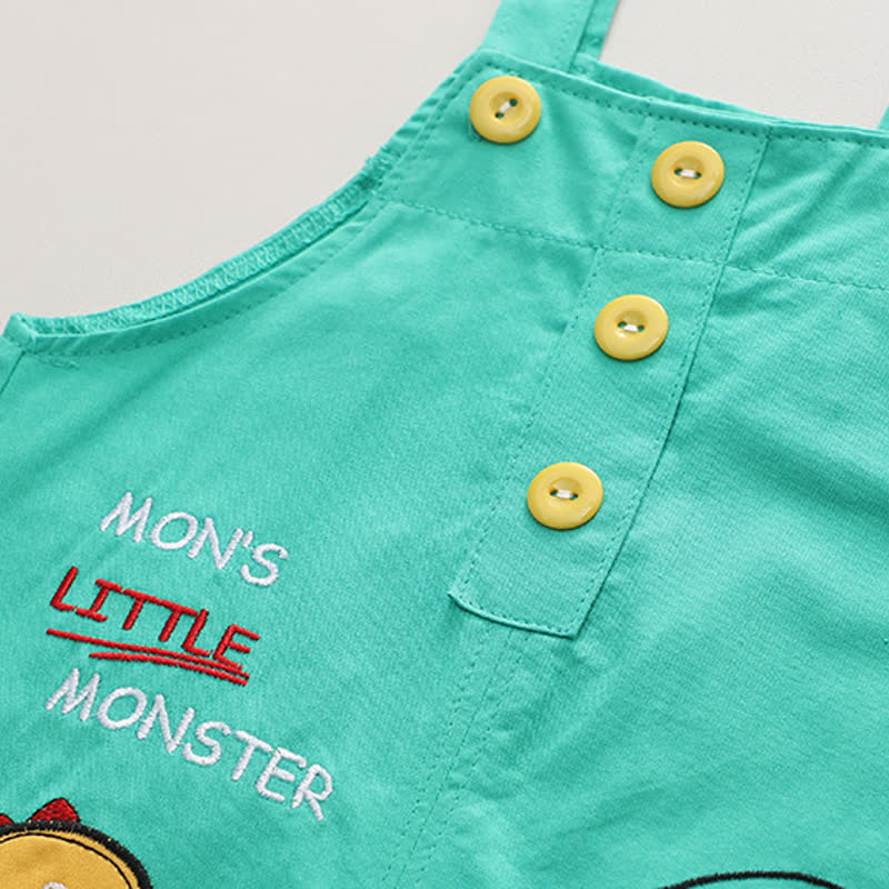 Zweiteiliges Set aus Overalls - Jungen mit Dinosaurier -Print: T-Stück und Shorts - image 9