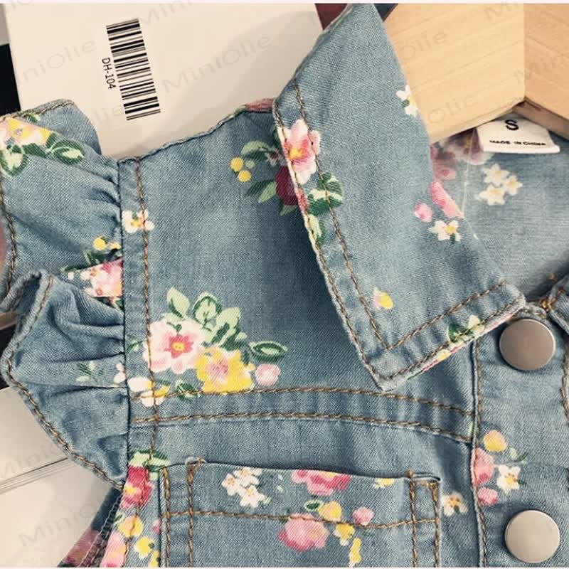 Kleinkind Jeans Set mit Blumen für Denim - image 9