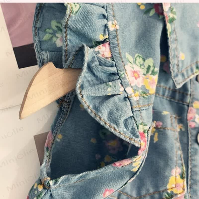 Kleinkind Jeans Set mit Blumen für Denim - image 8