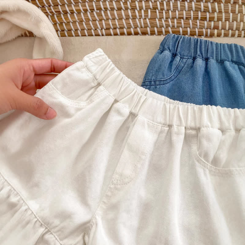 Baby Mädchen Shorts , Einfarbig, mit Rüschensaum - image 5