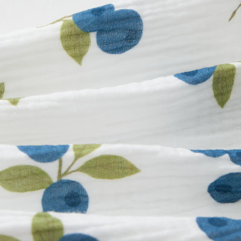 Zweiteiliges ärmelloses Set für Baby und Kleinkind , weiß mit Blurberry-Muster - image 6