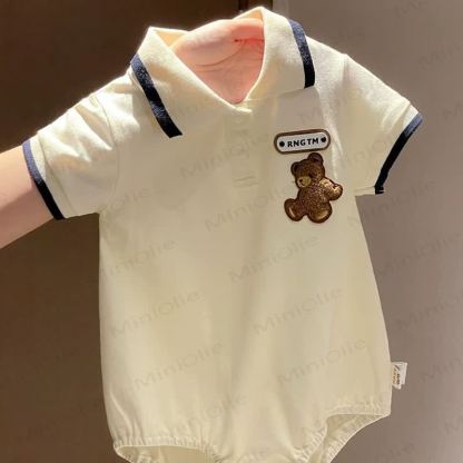 Baby Classic Polo Bär Bodysuit - Beige - 18-24M - image 1