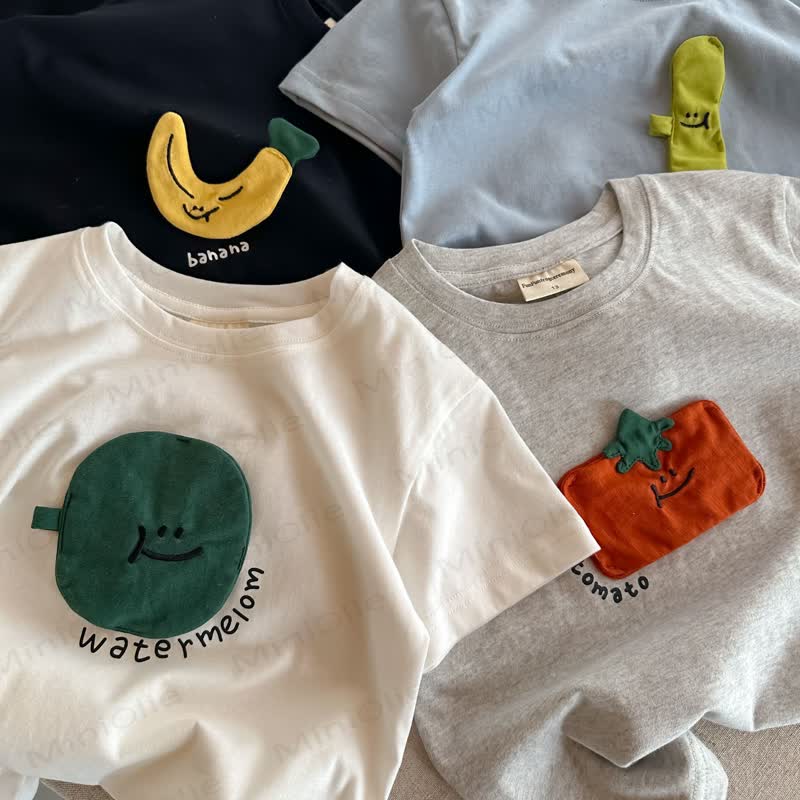 Kleinkind Baumwoll-T-Shirt mit Obst - image 1