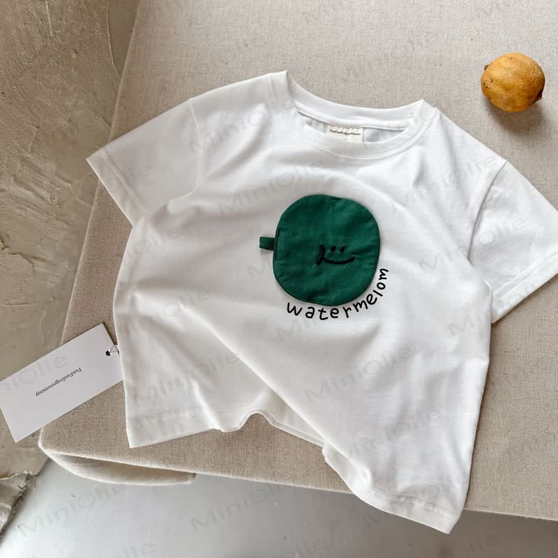 Kleinkind Baumwoll-T-Shirt mit Obst - Weiß - 8-9J - image 3