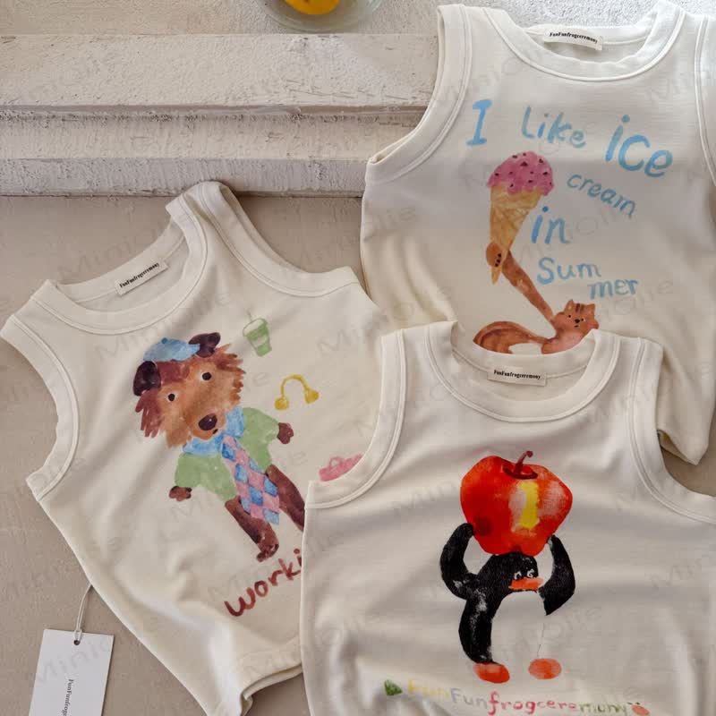 Kleinkind Tanktop für Kind mit Tier - image 1