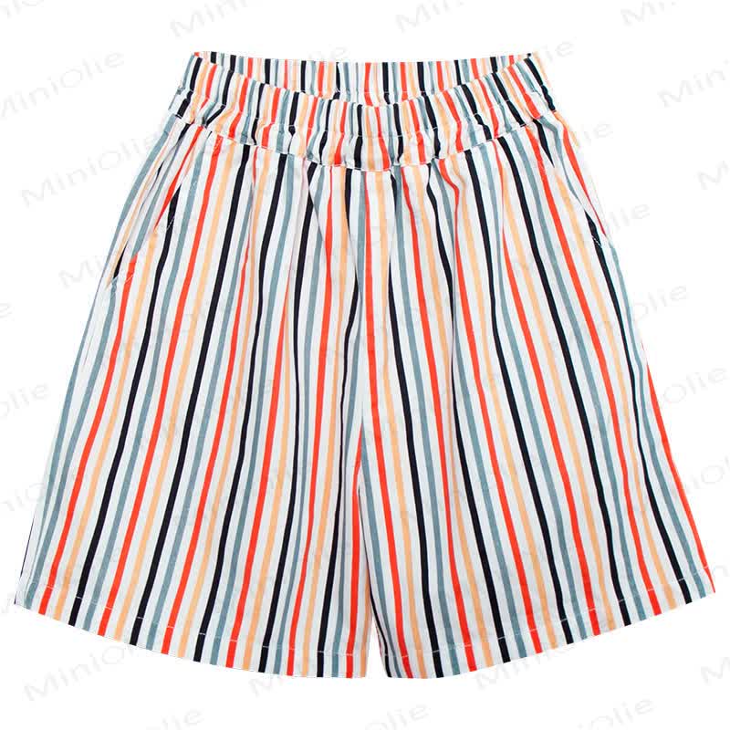 Shorts für Kleinkind-Jungen, Mehrfarbig gestreift - Mehrfarbig - 8-9J - image 2