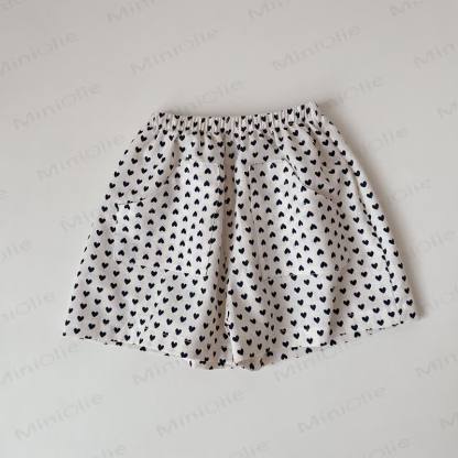 Baby Baumwoll-Loungewear Shorts - Weißes Herz - 2-3J - image 2