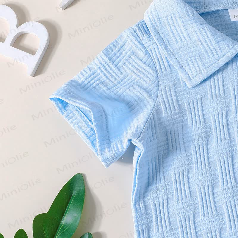 Baby Poloshirt und Shorts , Einfarbig , 2-teiliges Set - image 7