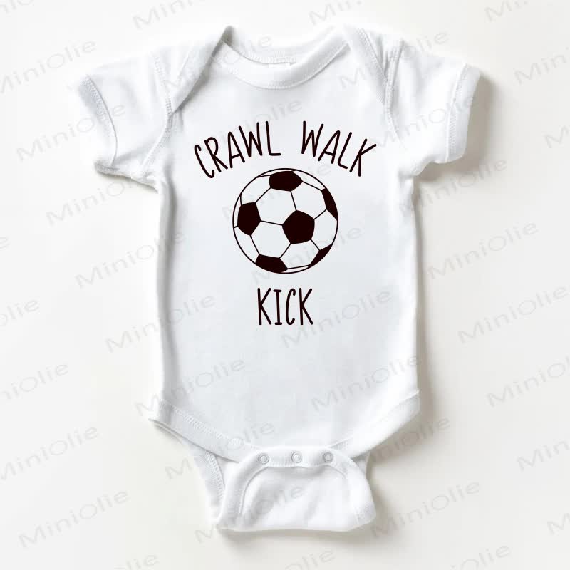 CRAWL WALK KICK – Bodysuit Baby - Weiß - 18-24M - image 1