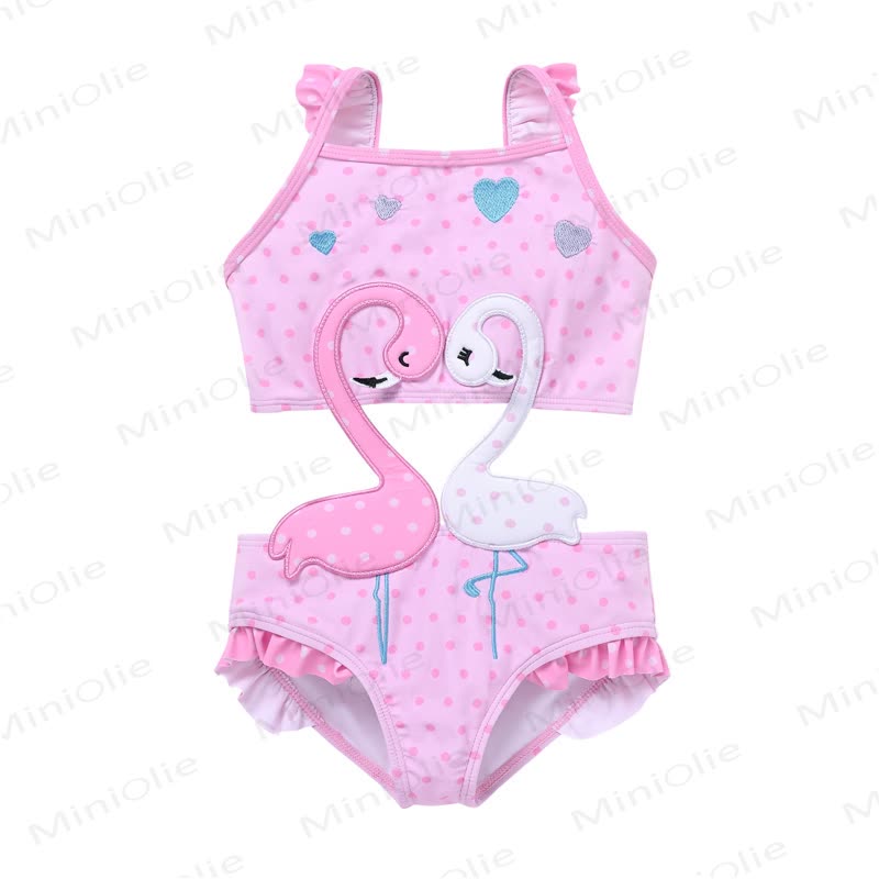 Zweiteiliger Bademode mit Cartoon-Print für Kleinkind-Mädchen - Rosa - 8-9J - image 7