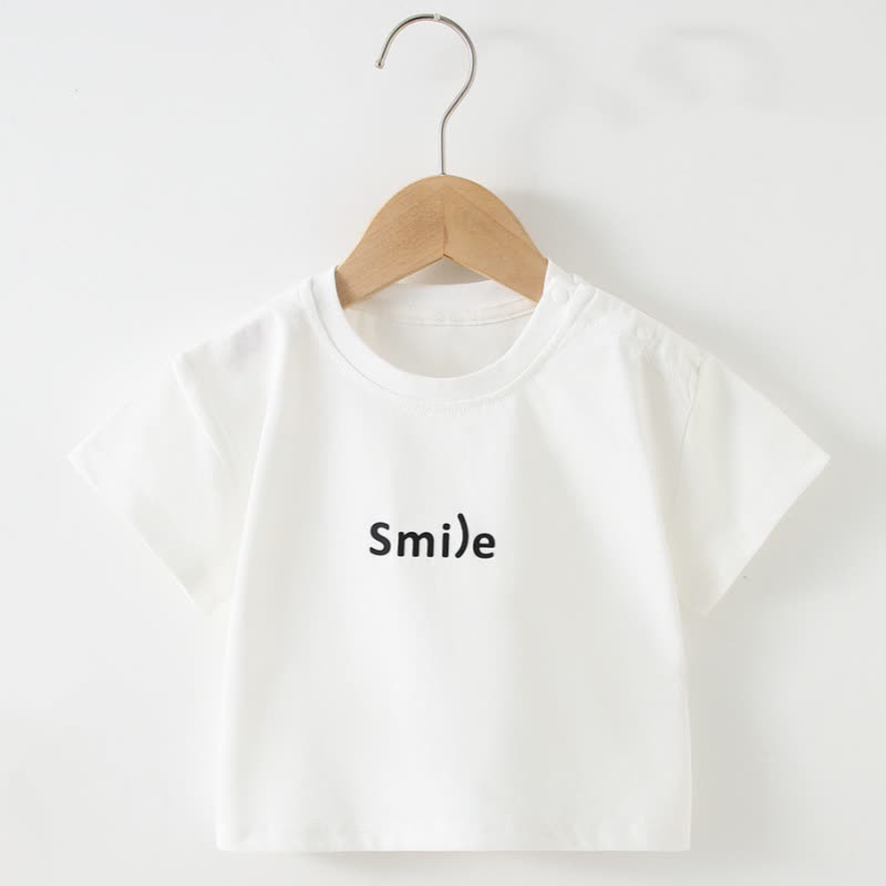 SMILE Kleinkind Baby Rundhals Freizeit-T-Shirt - Weiß - 4-5J - image 2