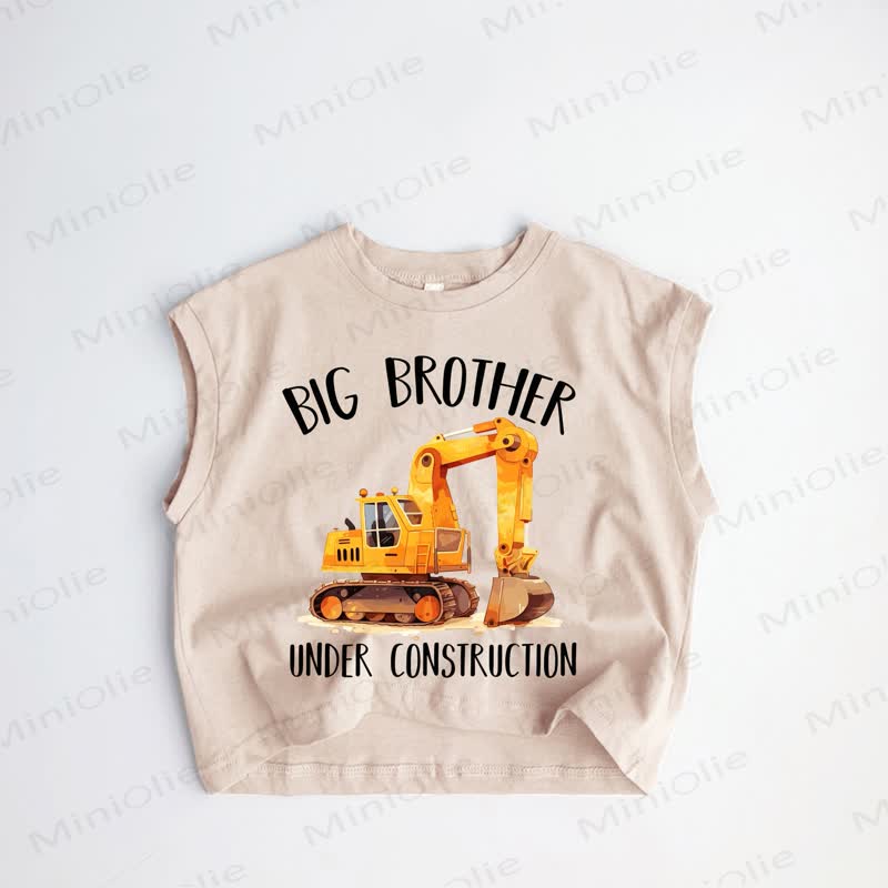 BIG BROTHER UNDER CONSTRUCTION Baby Kleinkind Bagger Khaki Tanktop - Khaki - 3-5J - image 1