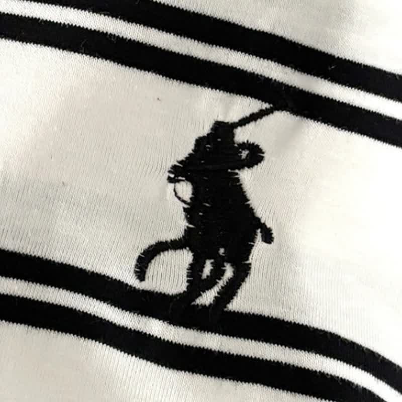 Streifen, Gestickt Rundhals-T-Shirt für Kleinkind - image 8