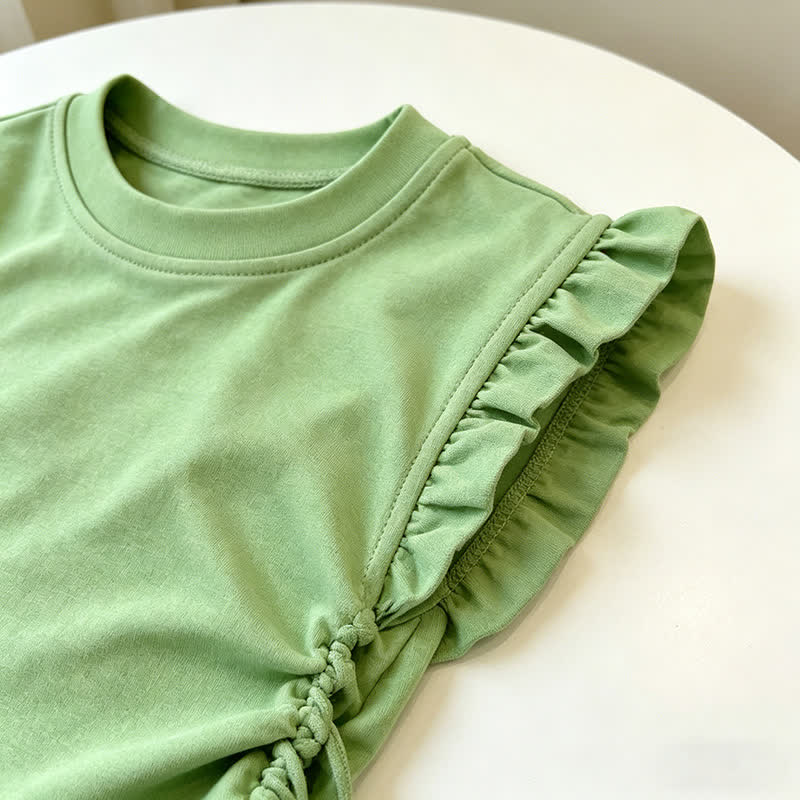2-teiliges Set für Kleinkind : Blumen Spitze und Shorts - image 8