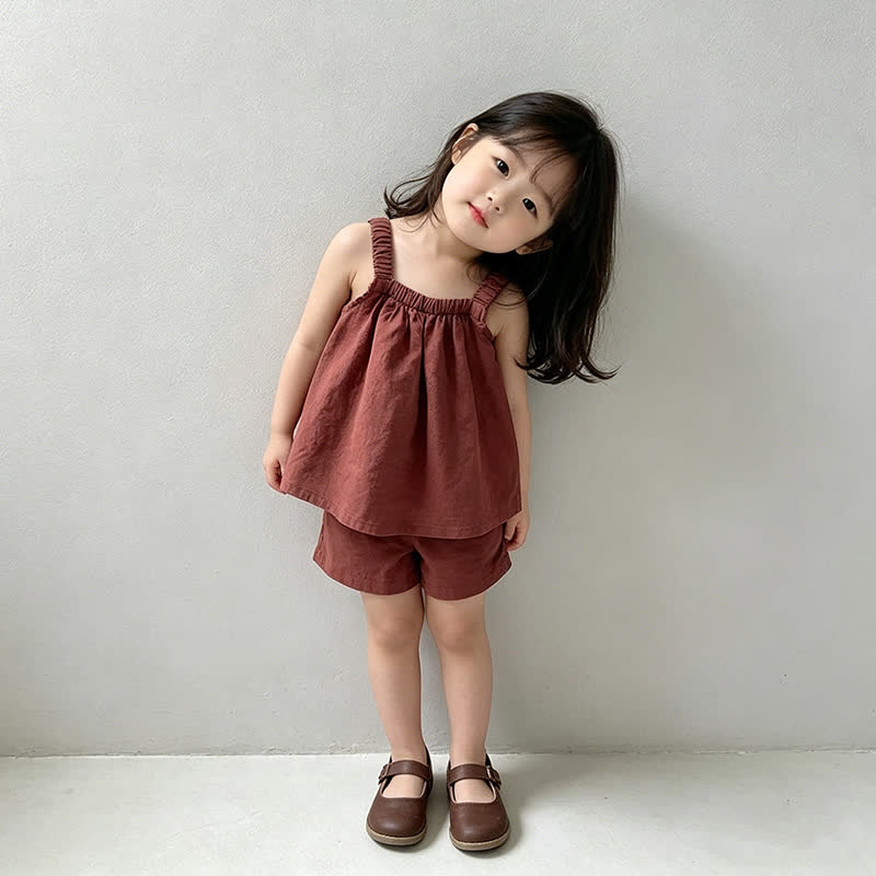 2-teiliges Set für Baby, Mädchen : Trägertop und Shorts - image 9