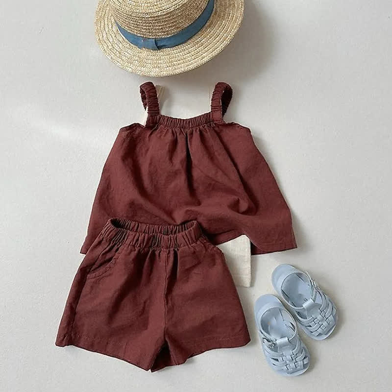 2-teiliges Set für Baby, Mädchen : Trägertop und Shorts - image 6
