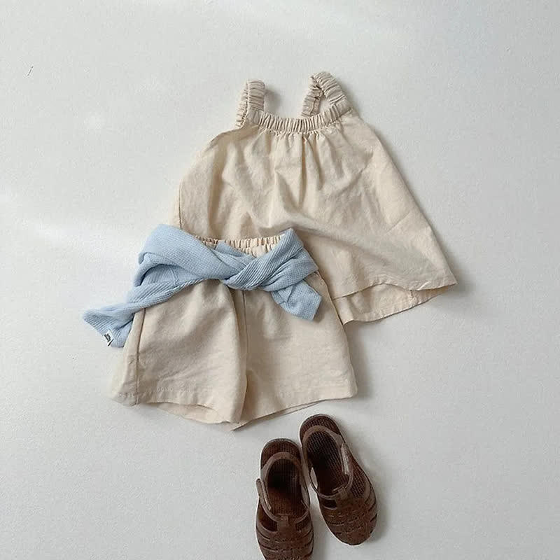 2-teiliges Set für Baby, Mädchen : Trägertop und Shorts - image 5