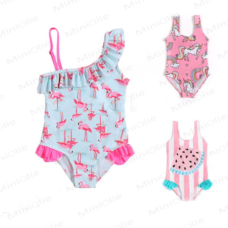 Flamingo-Rüschen - Schwimmen für Kleinkind-Mädchen - image 1