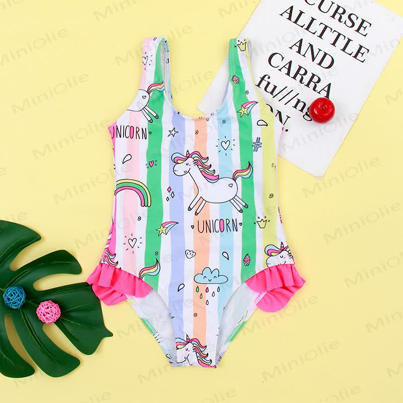 Flamingo-Rüschen - Schwimmen für Kleinkind-Mädchen - Mehrfarbig - 6-7J - image 9