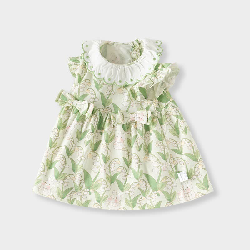 Sommer für Baby, Hase , mit Kleinkind und Blume - Grün - 5-6J - image 2