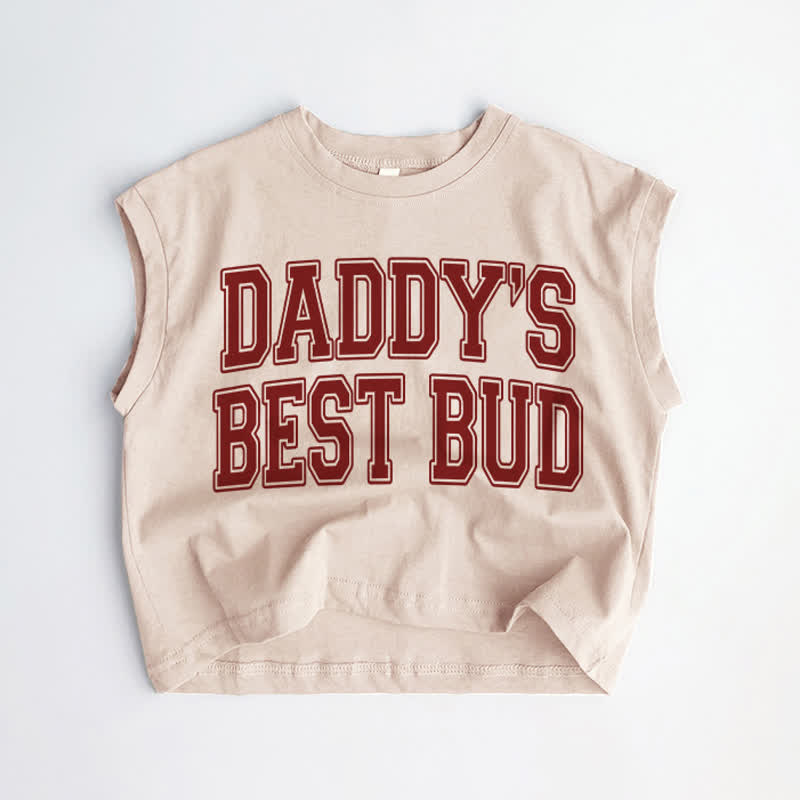 DADDY'S BEST BUD Baby Kleinkind Khaki Tanktop - Khaki - 3-5J - image 1