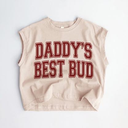 DADDY'S BEST BUD Baby Kleinkind Khaki Tanktop - Khaki - 3-5J - image 1
