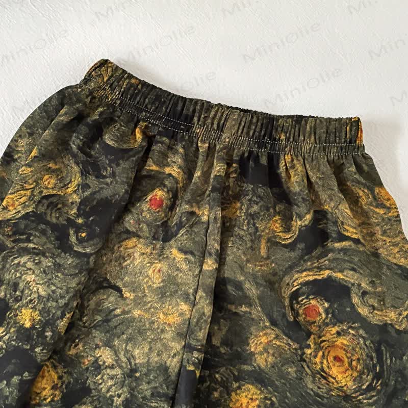 Set aus ärmellosem Spitze mit Knopfleiste und bedruckter Hose für Kleinkind - image 9