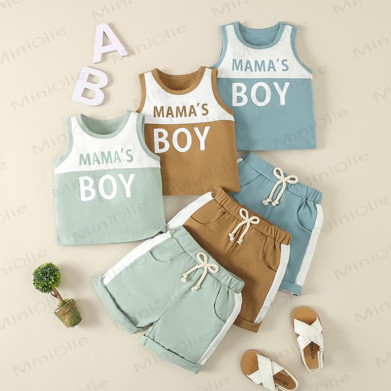 2-teiliges Set für Baby und Jungen : Tanktop und Shorts - image 1