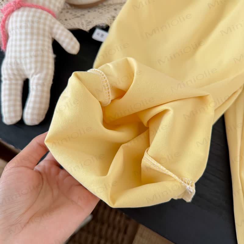 Loungewear- Hose mit Pferdestickerei und Taschen für Kleinkind-Mädchen - image 7