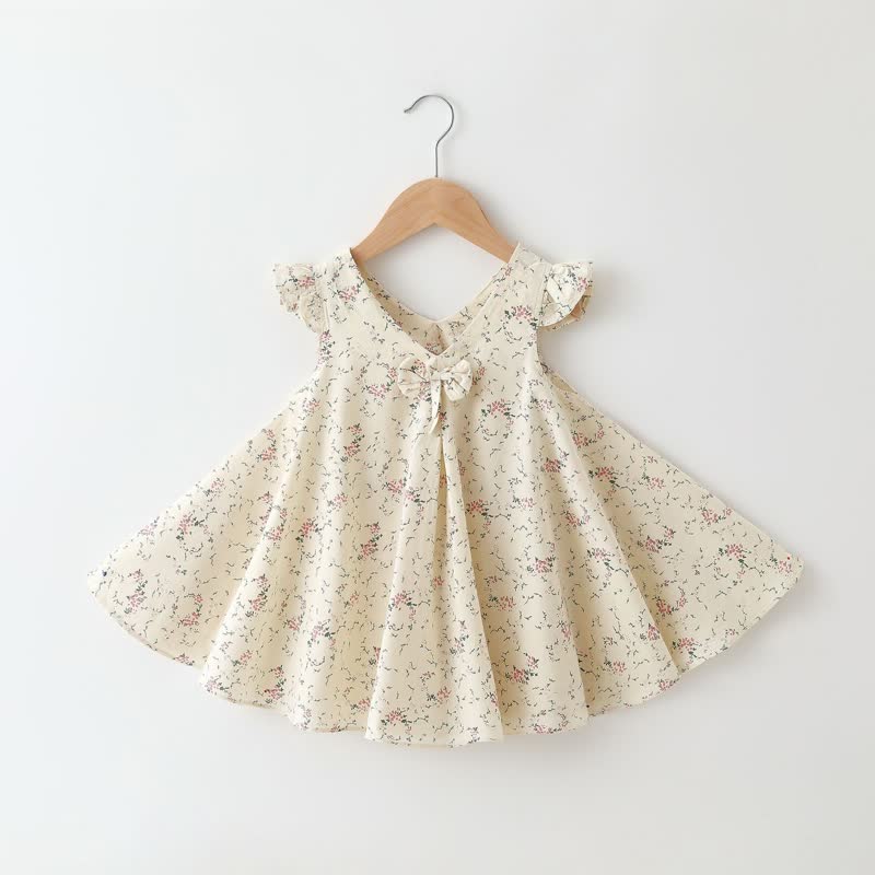 Ärmelloses Kleid mit Blume/ Obst für Baby - Weiße Blüten - 2-3J - image 4