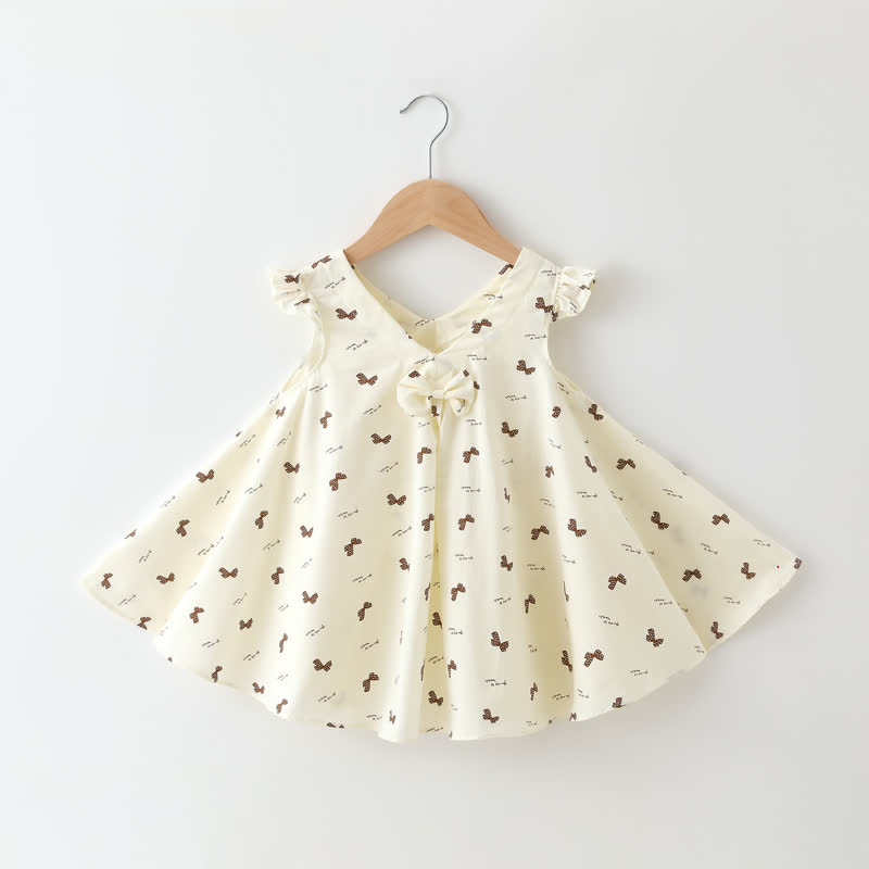Ärmelloses Kleid mit Blume/ Obst für Baby - Weißer Schleife - 2-3J - image 6