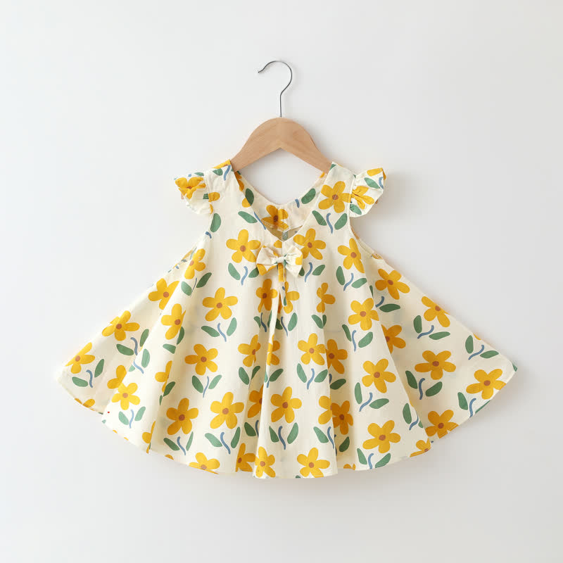 Ärmelloses Kleid mit Blume/ Obst für Baby - Beige Blumen - 2-3J - image 9