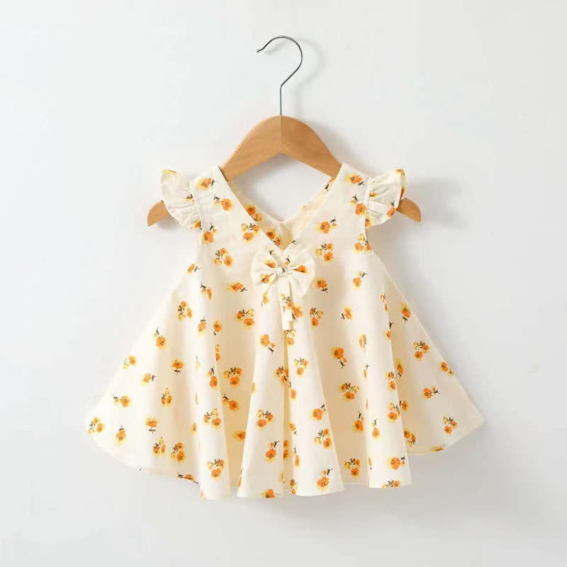 Ärmelloses Kleid mit Blume/ Obst für Baby - Gelb Blüten - 2-3J - image 10