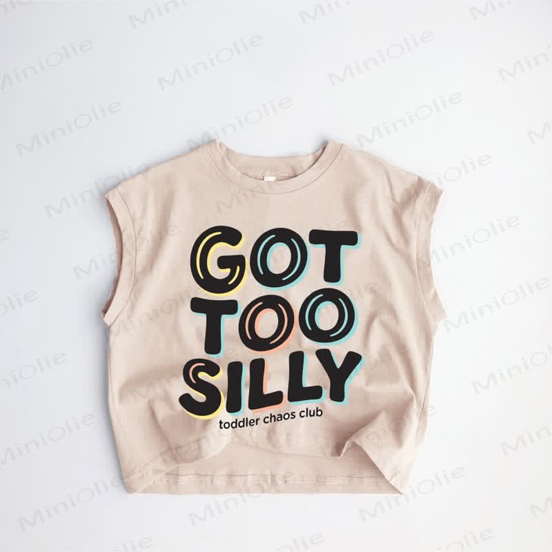 GOT TOO SILLY TODDLER CHAOS CLUB Baby Kleinkind Khaki Tanktop - Khaki - 3-5J - image 1