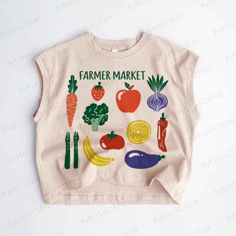 FARMER MARKET Baby Kleinkind Gemüse Khaki Tanktop - Khaki - 3-5J - image 1
