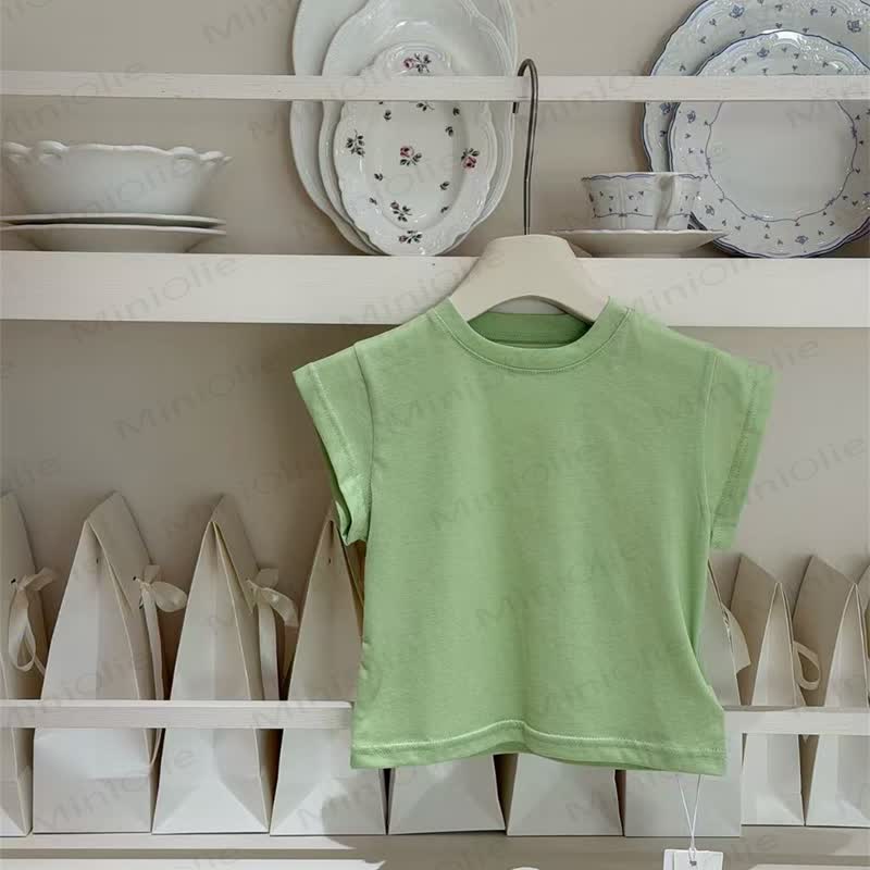 Kleinkind Kinder-Mädchen Rundhals-T-Shirt - Grün - 12-13J - image 4