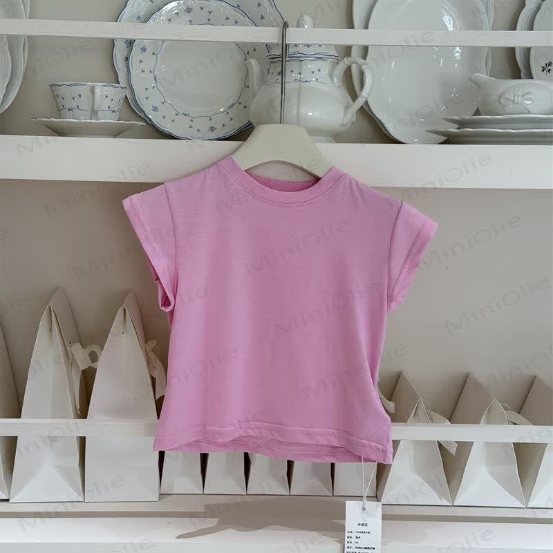 Kleinkind Kinder-Mädchen Rundhals-T-Shirt - Rosa - 12-13J - image 5