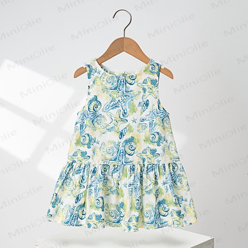 Ärmelloses Kleid mit Allover-Print für Kleinkind-Mädchen - Blau - 4-5J - image 3